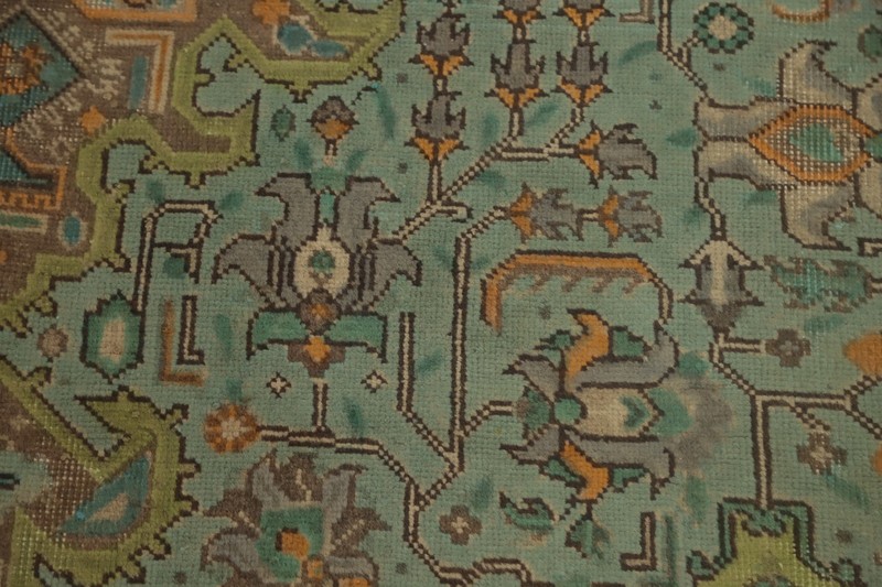 Vintage Wool Traditional Living Room Area Rug 7x10 ft Hand-knotted Blue Carpet gallery