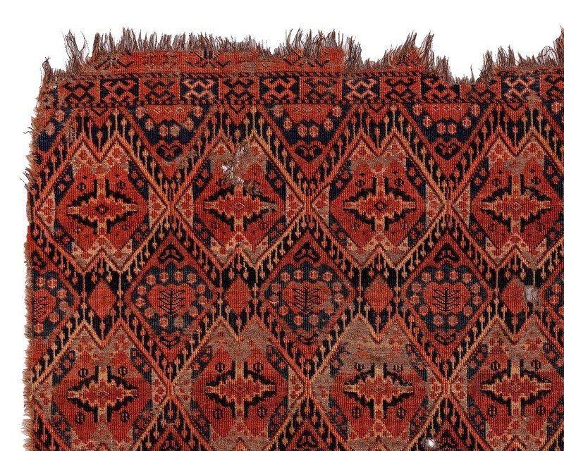 RARE ANTIQUE TURKOMAN ERSARI CHUVAL FRAGMENT gallery