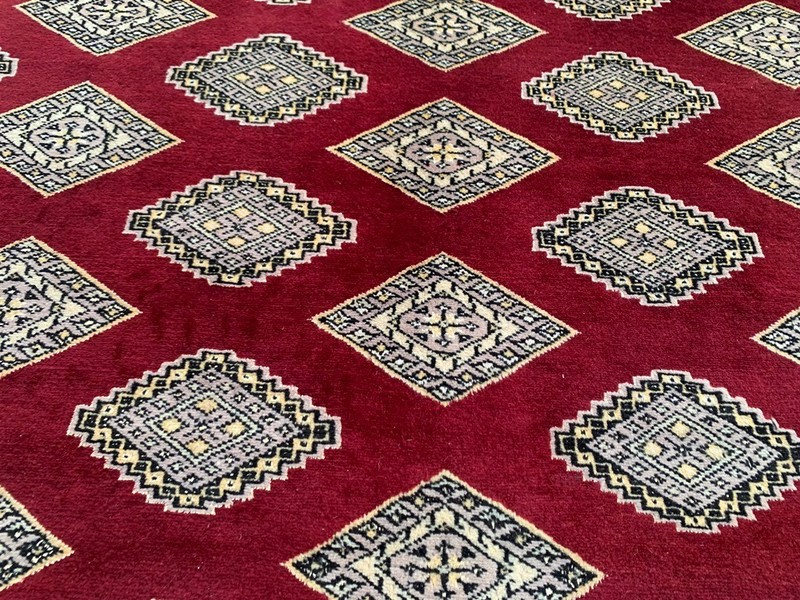 Vintage Afghan Rug, Jaldar Bokhara Rug, Traditional Area Carpet (6x9 ft.) gallery