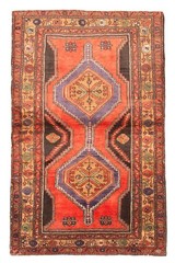 Traditional Vintage Hand-Knotted Area Rug 4’3″ x 6’11” Oriental Wool Carpet