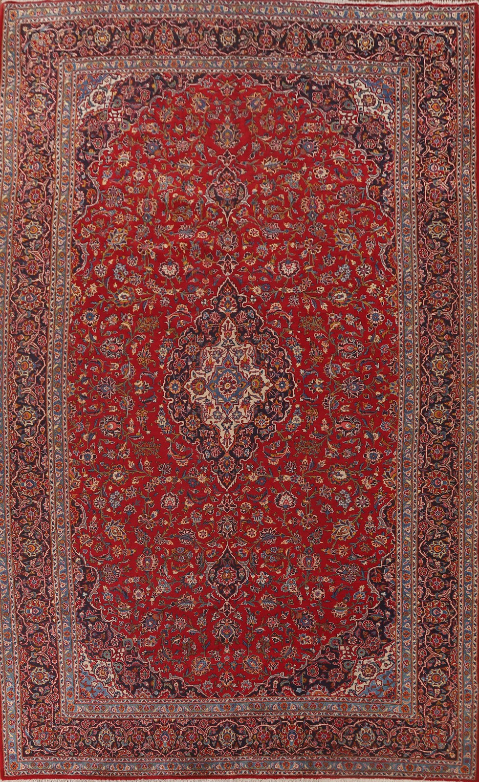 Large Traditional Red Area Rug 10x16 Ft Handmade Medallion Oriental Wool Carpet gallery