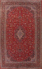 Large Traditional Red Area Rug 10×16 Ft Handmade Medallion Oriental Wool Carpet