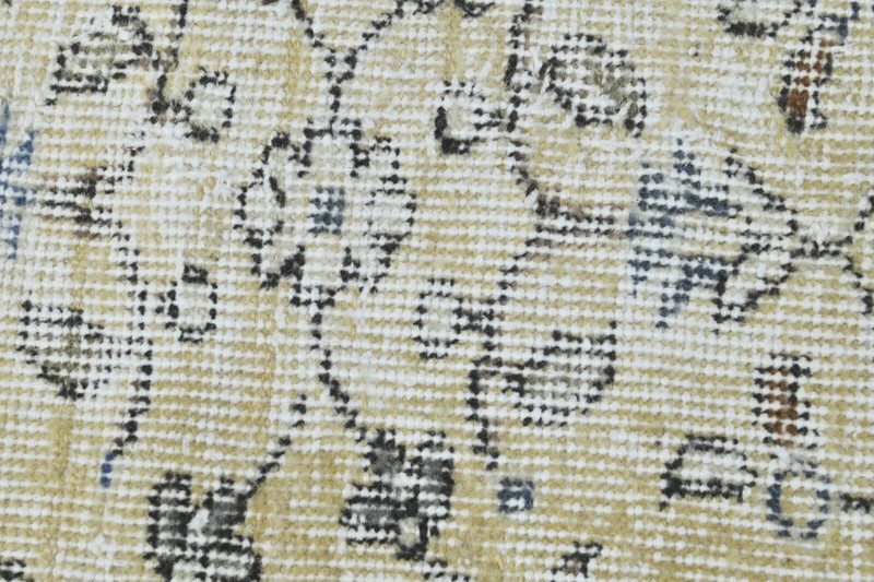 Vintage Turkish Runner Rug 2x5ft Wool Anatolian Handmade Hallway Oushak BEIGE gallery