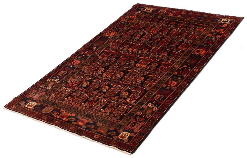 Vintage Hand-Knotted Area Rug 4'3" x 7'0" Traditional Oriental Wool Carpet gallery