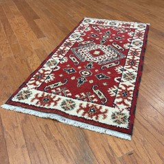 Handmade Indo Kazak Wool Rug 2′ X 3′