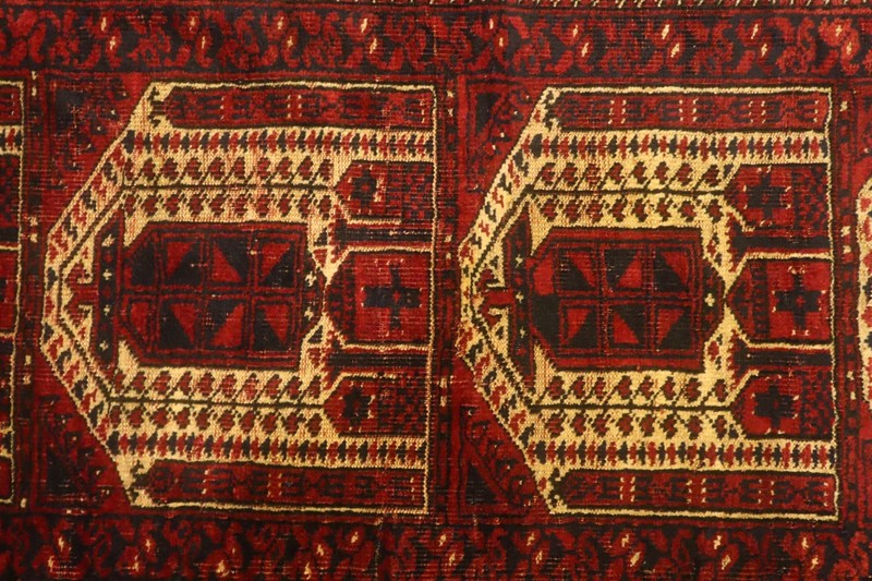 COLLECTORS' ITEM Antique Kizil Ayak Natural Vegetable Dye Afghan Turkoman Carpet gallery