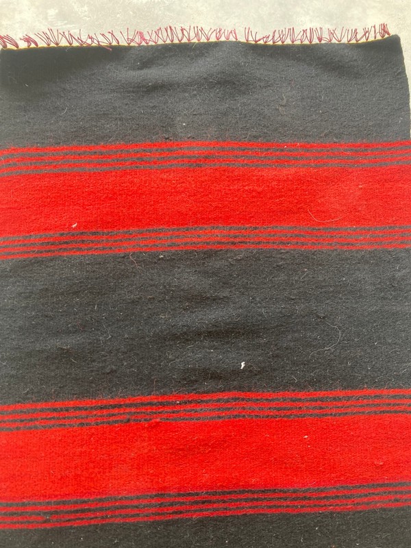 Vintage Traditional Handmade Turkish Striped Wool Kilim Rug 230x55 cm gallery