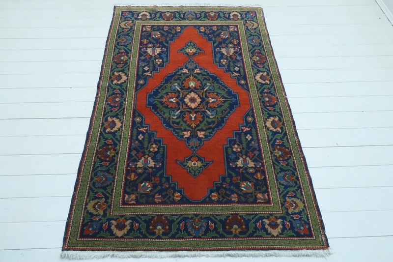 Turkish Azeri Carpet Rug, Classic Rug5X7, Antique Rug, Wool Rug 52"x81" Area Rug gallery