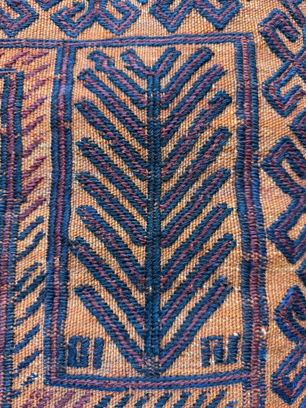Vintage Fabulous Hand Woven Afghan Prayer Design Wool Weaving Kilim Rug Carpet gallery