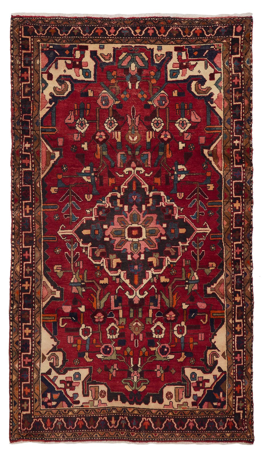 Vintage Traditional Hand-Knotted Area Rug 4'6" x 8'0" Oriental Wool Carpet gallery