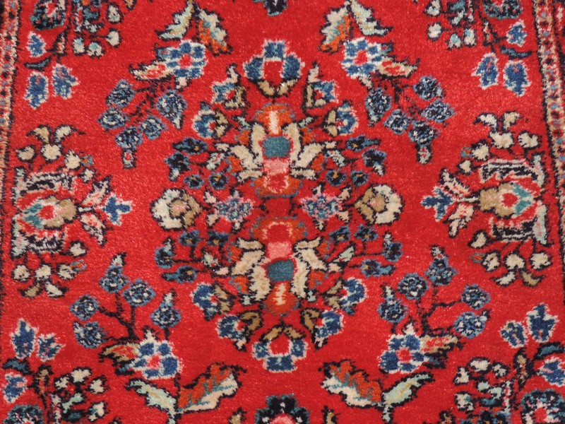 2x6ft. Vintage Sarouk Wool Runner gallery