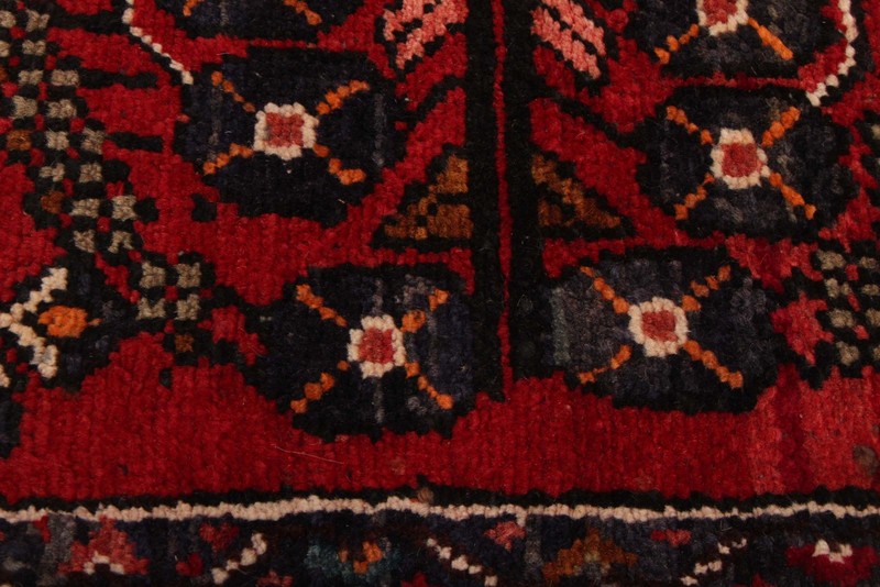 3'3" x 9'10" Vintage Hand-knotted Runner Rug Traditional Oriental Wool Carpet gallery