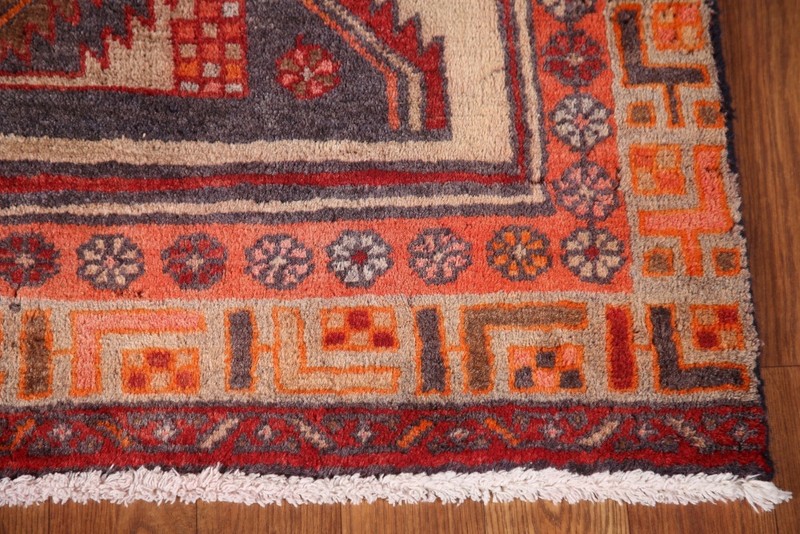Vintage Geometric Runner Rug 3x13 Traditional Hand-knotted Wool Hallway Carpet gallery