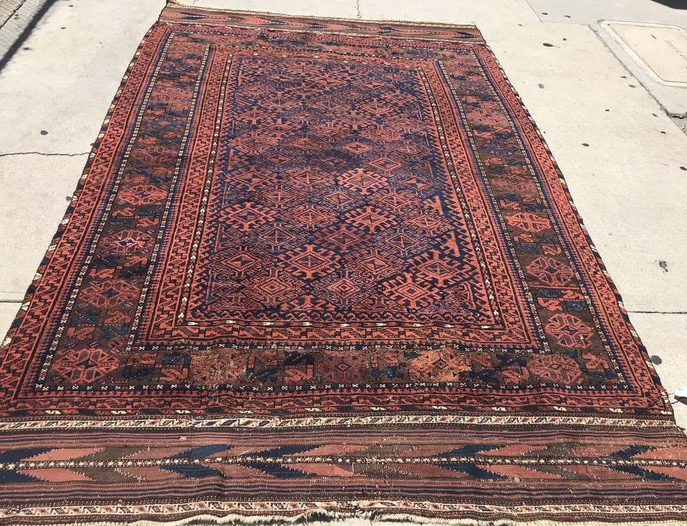 AN AWESOME UNUSUAL SIZE BALUCHSTAN RUG