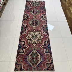 2×8 Vintage Persian Runner Rug, Hand Knotted Oriental Rug for Hallway Kitchen