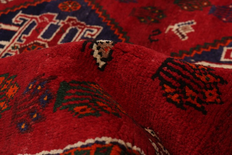 Vintage 3'7" x 5'1" Traditional Hand Knotted Vegetable Dye Wool Area Rug gallery