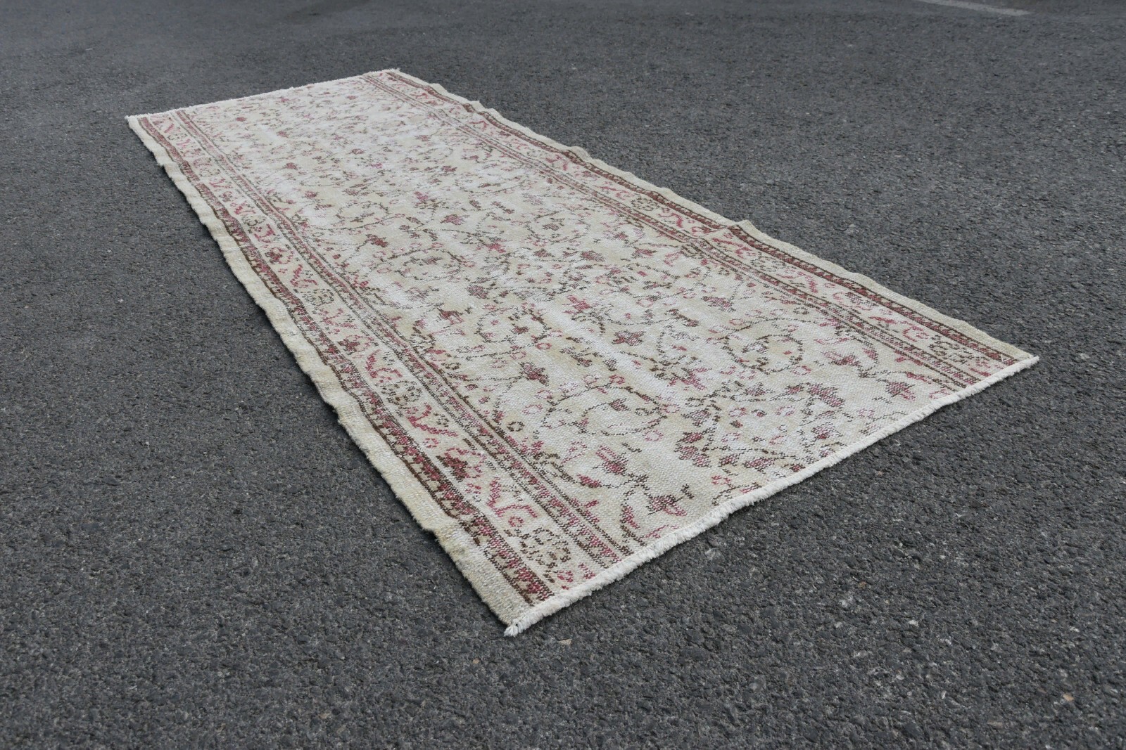 Traditional Handmade Vintage Carpet Anatolian Ethnic Oriental Runner Rug 3x8 ft gallery