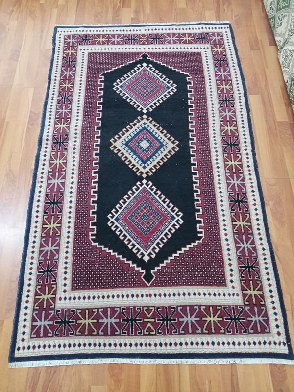 Antique Turkish Oushak Rug 4x7 Handmade Wool Anatolian Carpet Vintage Area Rug V gallery