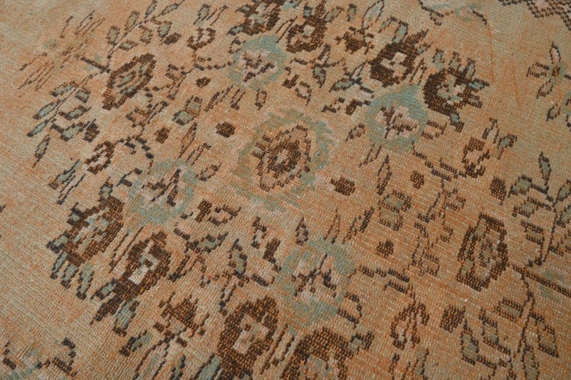 Oushak Turkish Vintage Rug 5x8 Kilim Rug Anatolian Handmade Boho Decor ORANGE gallery