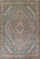Distressed Overdyed Wool Traditional Area Rug 10×13 Handmade for Living Room