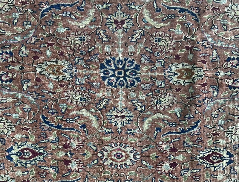 Beautiful Antique 19Th-Century Camel Colors 4.75 X 7.4FT tabrize Rug gallery