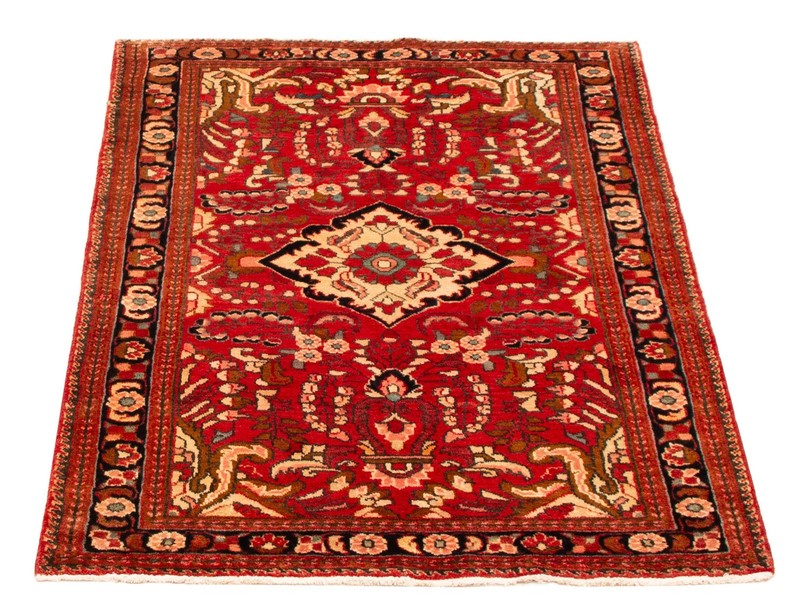 3'10" x 5'2" Vintage Hand Knotted Area Rug Traditional Oriental Wool Carpet gallery