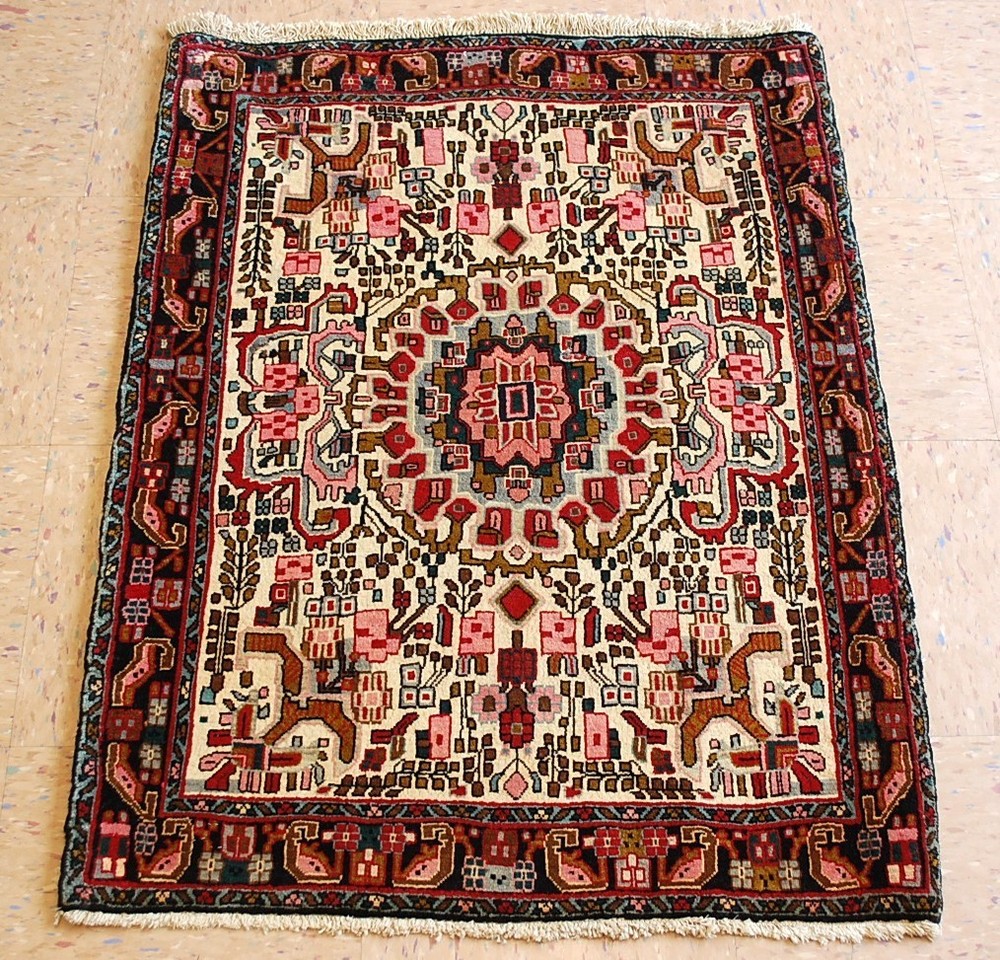 NATURAL WOOL Old Oriental Rugs,Hand Woven,knotted size Approximately 2'5" x 3'4"