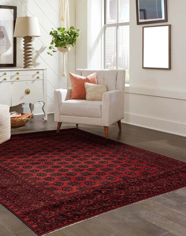 Traditional Vintage Hand-Knotted Oriental Carpet 6'5" x 9'7" Wool Area Rug gallery