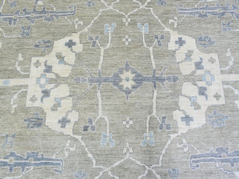 Exquisite Grey Color Angora Pile Oushak Collection Rug 14'0" x 17'10" Must See gallery