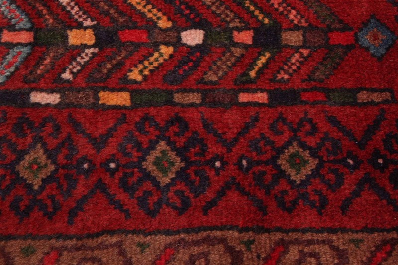 Vintage 3'10" x 6'10" Traditional Hand Knotted Vegetable Dye Wool Area Rug gallery