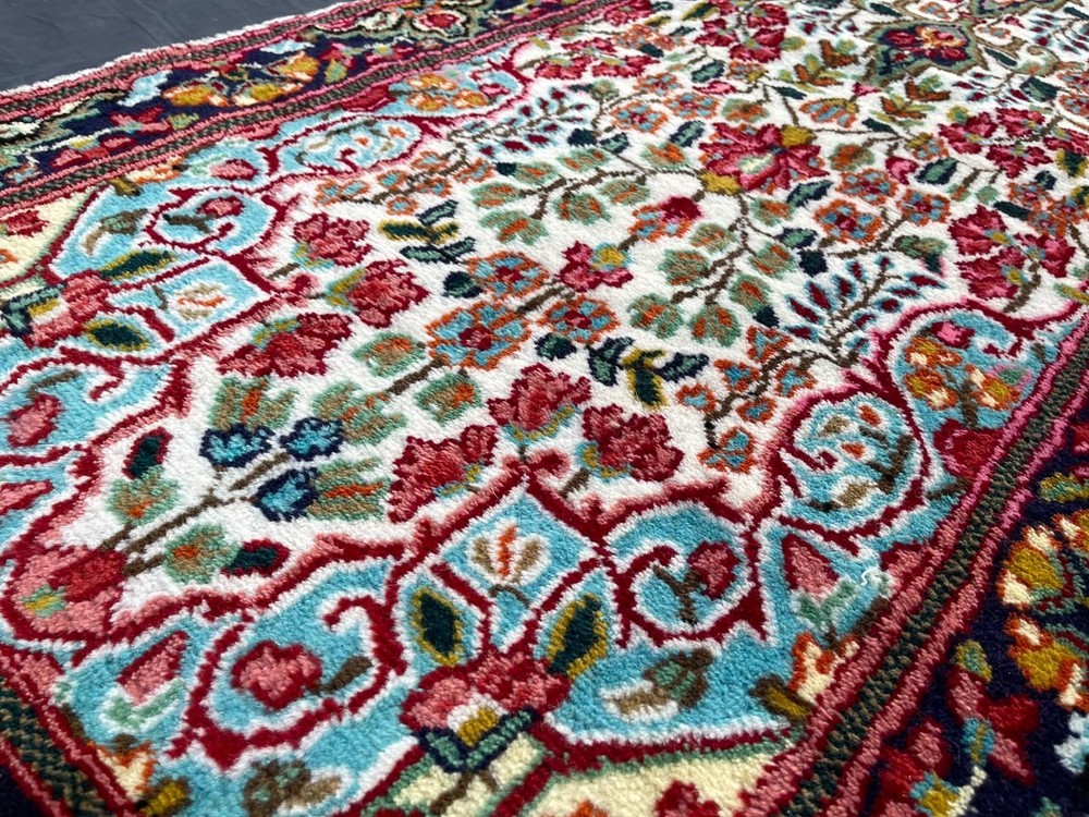 73 x 288 cm Stunning Super Fine Quality Floral Pattern Authentic Kermani Runner