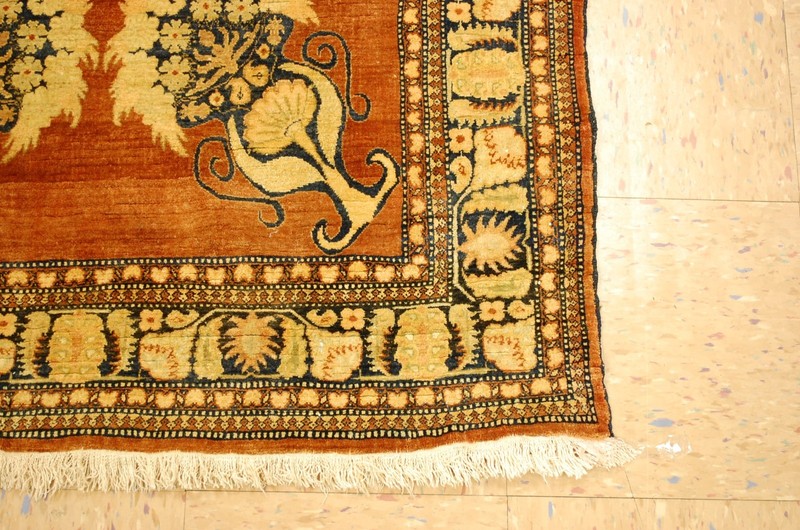 WOOL,SILK Old CAUCASIAN Rugs, Hand Woven,knotted size Approximately 3'4" X 5'7" gallery