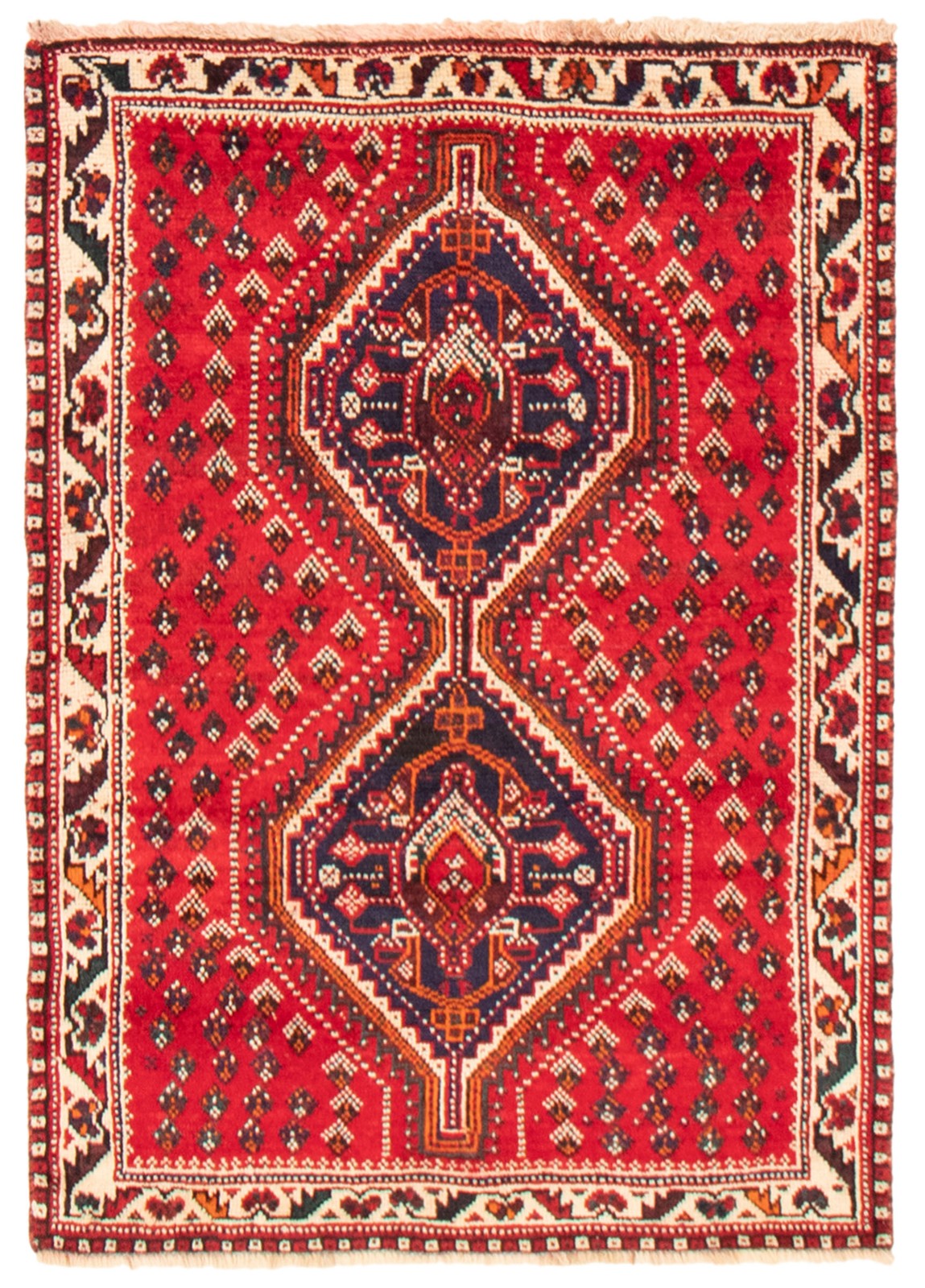 Vintage 3'6" x 4'11" Traditional Hand Knotted Vegetable Dye Wool Area Rug gallery