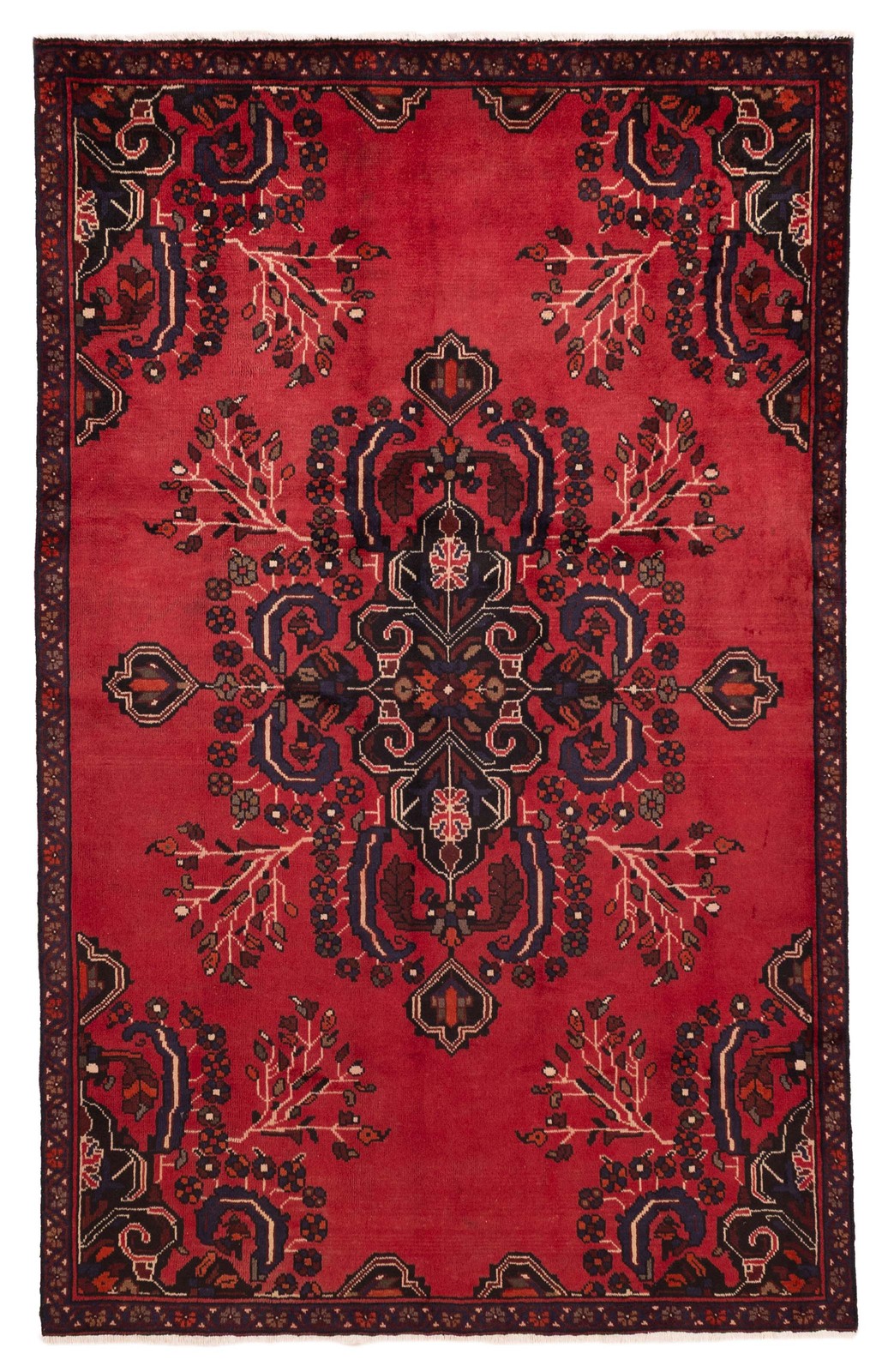 Vintage Traditional Hand-Knotted Area Rug 5'6" x 8'9" Oriental Wool Carpet gallery