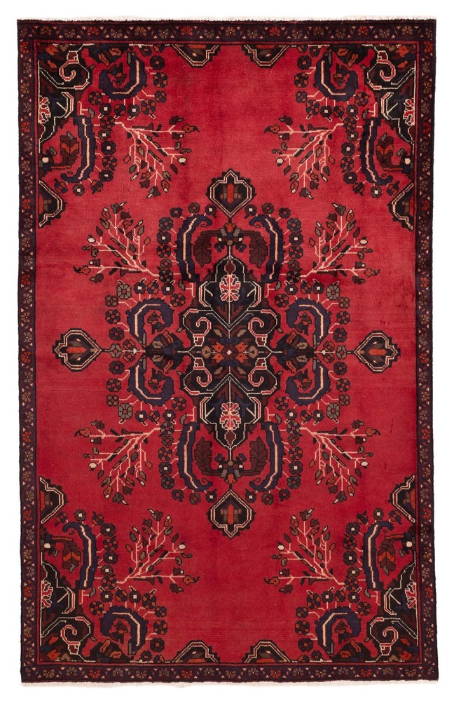 Vintage Traditional Hand-Knotted Area Rug 5'6" x 8'9" Oriental Wool Carpet