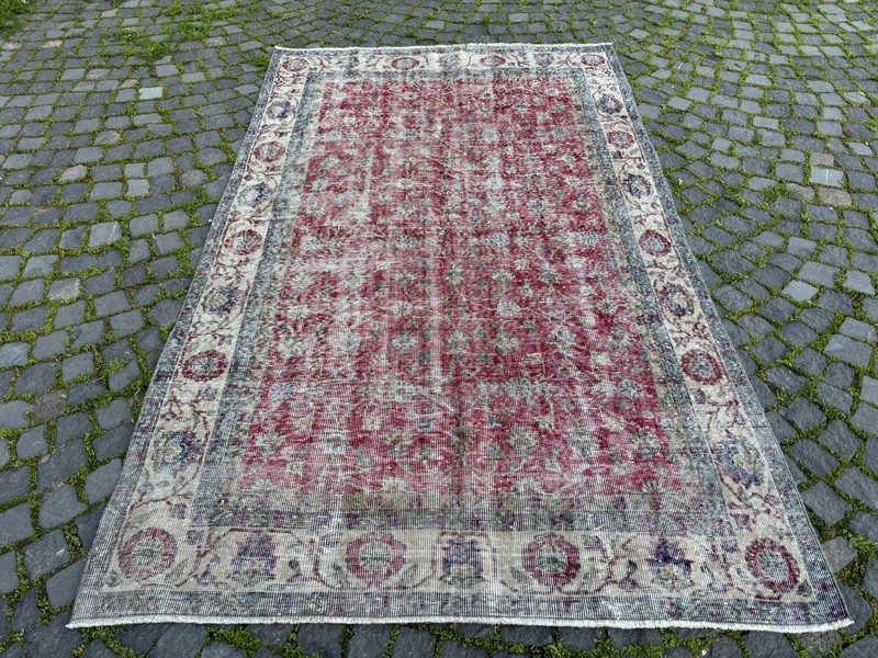 Large rug, Turkish rug, Wool rug, Vintage rug, Handmade rug | 5,3 x 8,7 ft gallery