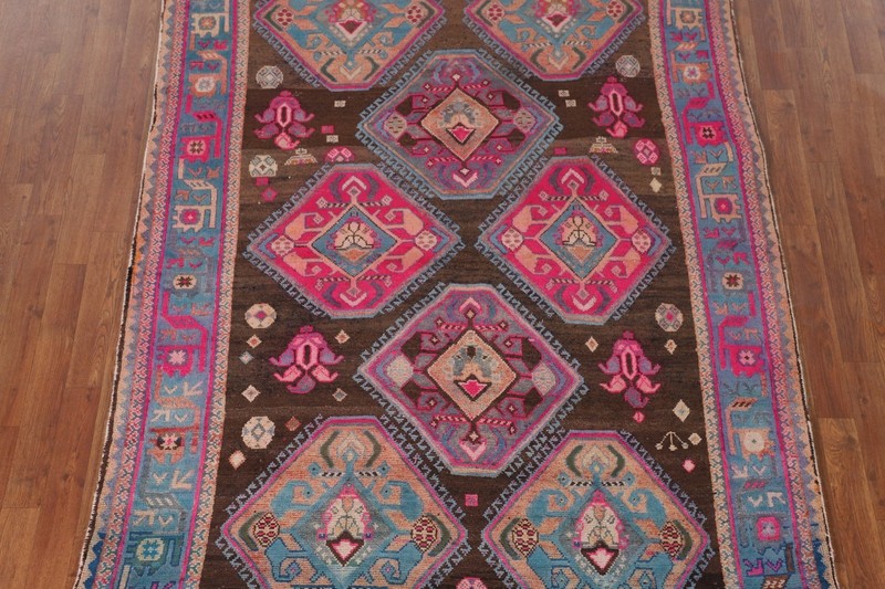 Over-Dyed Traditional Area Rug 5x9 Hand-knotted Wool Geometric Pattern Carpet gallery
