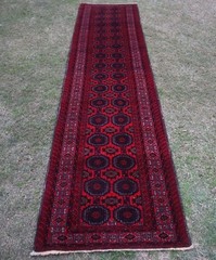 2.8 X 12.5 ft Stunning Super Fine Quality Vintage Wazir Gul Turkoman Long Runner