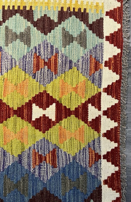 Vintage Kilim Traditional Hand Made Oriental Wool Kilim 5ftx3.2ft 155cmx101cm gallery