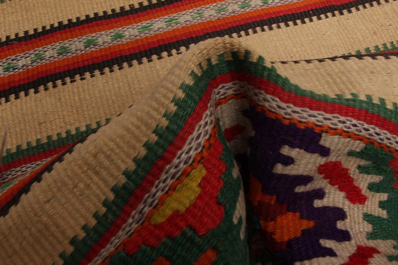 Vintage Hand Woven Area Rug 1'4" x 3'3" Traditional Wool Oriental Carpet gallery
