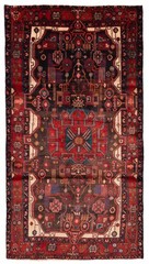 Vintage 4’10” x 9’4″ Traditional Hand Knotted Vegetable Dye Wool Area Rug