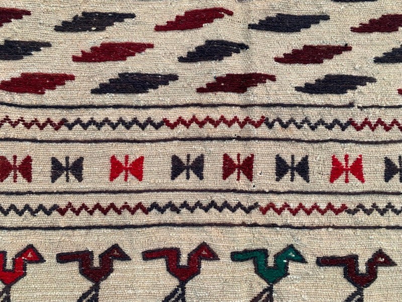 Vintage Afghan Hand-Woven: Mashwani Wool Area Rug, Traditional Carpet (4x6 ft.) gallery
