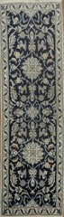 Navy Blue 6 ft Narrow Runner Rug Perfect for Hallways 2×6 Handmade Wool Carpet
