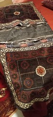 Antique Tribal Wool Rug Camel Horse Double Saddle Bag Blanket 64 x 28