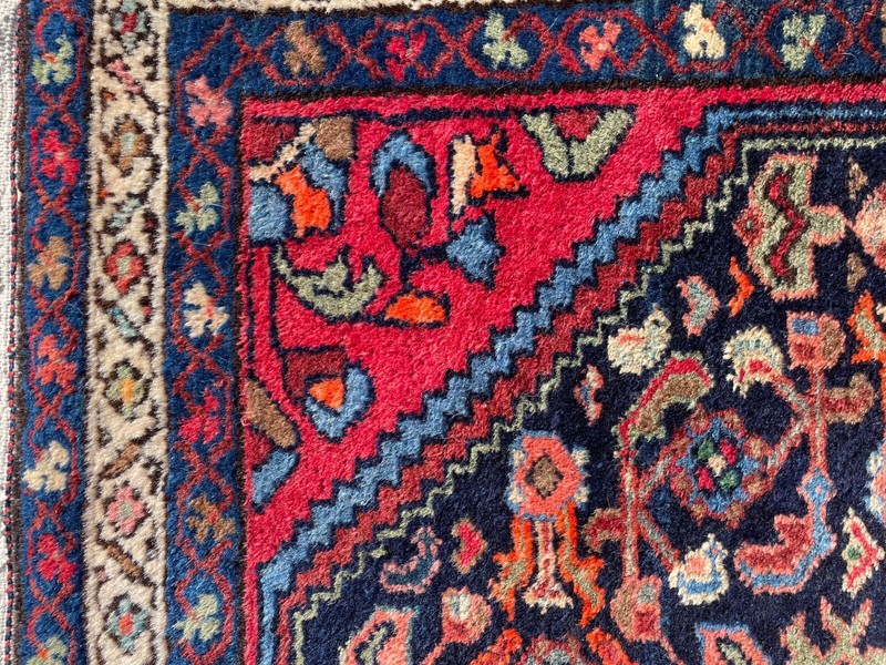 Semi-Antique Kurdish Bijar Rug (3x4') gallery