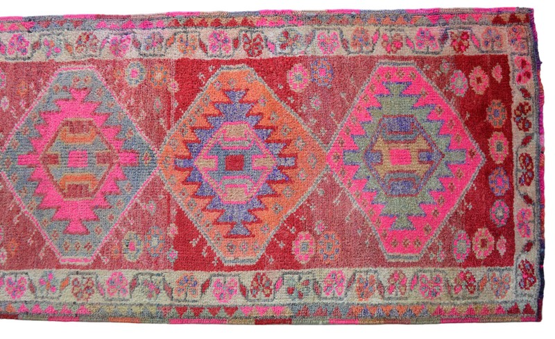 Turkish Runner Rug, HandMade Rug, Tribal Wool Rug, Ethnic Runner Rug 3 x 11 ft gallery
