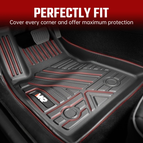 Odorless TPE Floor Mat For Tesla Model 3 2023-2025 6 PCS Waterproof Duty-Proof F gallery