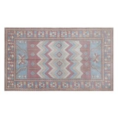 Antique Handwoven Wool Rug 157 x 235 cm | 5’2″ x 7’9″ ft Oushak Rug, 60+ Yr Old