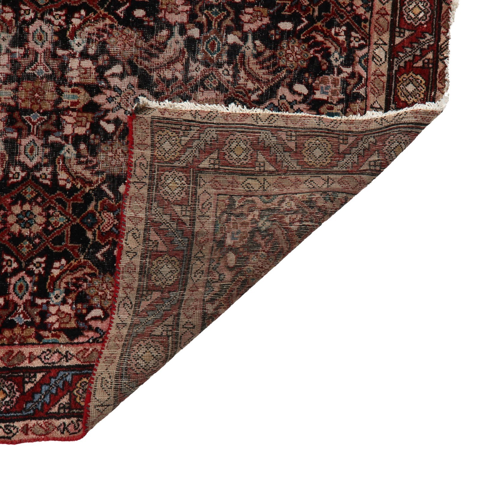 Vintage Indigo Hamadan–Malayer Kelleh (Gallery Carpet), | 5x11 *READ* gallery