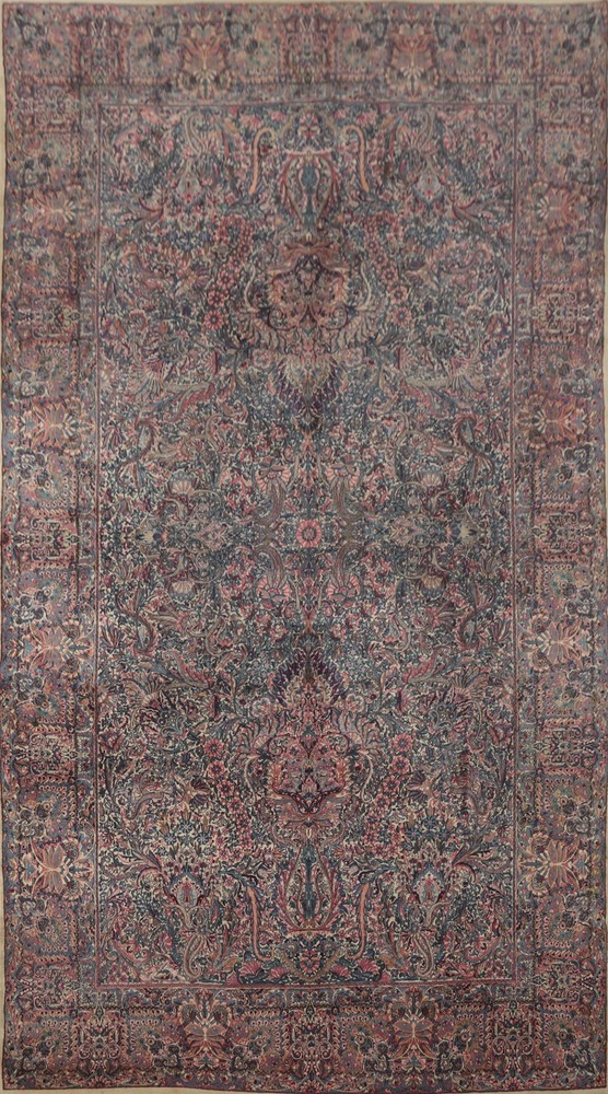 Vegetable Dye Floral Traditional Large Rug 9x15 Wool Hand-made Room Size Carpet